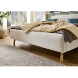 Meise Möbel Kremno bela oblazinjena zakonska postelja brez letvenega dna 180x200 cm Mattis – | Shoptok.si