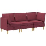  Modularni set sofe sa skladištem 3 pcs Vinska crvena Tkanina | Eponuda.com