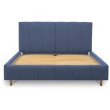 Scandic Plavi tapecirani bračni krevet s prostorom za odlaganje s podnicom 180x200 cm Zee – | shoptok.hr