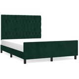 Okvir za krevet bez madraca tamnozeleni 140x190 cm baršunasti | shoptok.hr