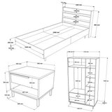 Hanah home ON23-SU oak young room set | ePonuda.com