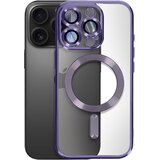 AVIZAR Ohišje MagSafe za iPhone 16 Pro Max z ultra elegantnim kromiranim robom, Vijolična, (5000190618) | Shoptok.si