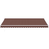 Tenda na ručno uvlačenje smeđa 500 x 350 cm | shoptok.hr