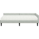  Kotni okvir postelje z matrico Drugo 2 pcs Svetlo siva Žamet, (5000123311) | Shoptok.si