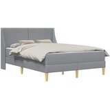  Okvir kreveta s madracem Svijetlo siva 140 x 200 cm Poliester | shoptok.hr
