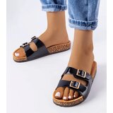 Gemre Black flip-flops on a cork sole Cincinna | Shoptok.si