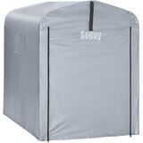 SoBuy nepremočljiva avtomobilska garaža srebrna 120x176x163 cm, (5000017127) | Shoptok.si
