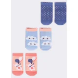 Yoclub Kids's 3Pack Baby Girl's Socks SKA-0110G-AA30-001