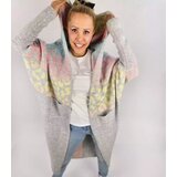 Pri Long cardigan colorful leopard sweater with wool | shoptok.hr
