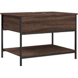  Stolić za kavu smeđa boja hrasta 70x50x50 cm od drva i metala | Eponuda.ba