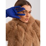 Fashion Hunters Cobalt blue touch gloves with decorative strap Cene
