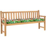 Vanjski Blazina za klop Tropska džungla 200x40x8 cm Oxford tkanina, (22090577) | Shoptok.si