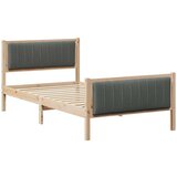 vidaXL Kovinska posteljna konstrukcija z vzglavjem rjava in temno siva, (5000084034) | Shoptok.si