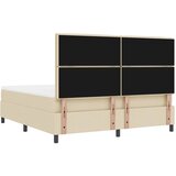  Krevet s opruga kutije s jastukom Krema 180 x 200 cm tkanina | shoptok.hr