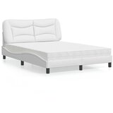 vidaXL Krevet s madracem bijeli 120 x 200 cm od umjetne kože | shoptok.hr