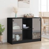  Komoda crna 102x37x75,5 cm od konstruiranog drva | shoptok.hr