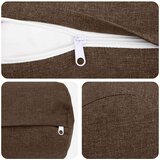  Presvlaka za jastuk 6 kom. HEERLEN Smeđa Ø 15 x 40 cm Tkanina | shoptok.hr