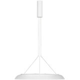 Nova Luce Mat bela aluminijasta LED viseča svetilka s senčilom iz akrilnega stekla ø 60 cm Mantle – u