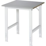 RAU Delovna miza, nastavljiva po višini, 760 - 1080 mm, plošča iz nerjavnega jekla, ŠxG 750 x 800 mm | Shoptok.si