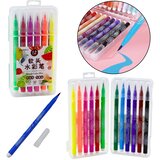  Watercolor Markers in Organizer Colored Set of 12 Pcs Cene