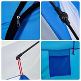 Šator za plažu za 3 osobe vodootporni azurnoplavi | shoptok.hr
