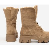 Resti Light brown women's lace-up boots Cavenma | Shoptok.si