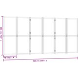 Sobna pregrada sa 6 panela krem bijela 420 x 180 cm | shoptok.hr