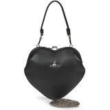 BELLE HEART FRAME PURSE Crna