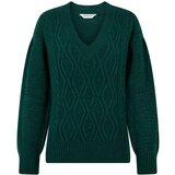 Naf Naf Pulover 'Judy' temno zelena | Shoptok.si