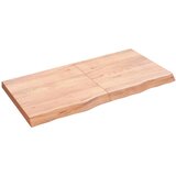  Kupaonska radna ploča svjetlosmeđa 120x60x(2-6) cm masivno drvo | shoptok.hr