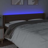  Posteljno vzglavje temno rjavo 163x16x78/88 cm blago, (20932131) | Shoptok.si