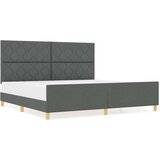 vidaXL Krevet u tamnosivoj boji 200x200 cm od tkanine | shoptok.hr