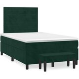 box spring s madracem tamnozeleni 120x190 cm baršunasti | shoptok.hr