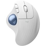 Logitech Ergonomska miška M575S Trackball, brezžična, bela | Shoptok.si