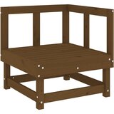  The Living Store Vrtni kotni kavč medeno rjav trden borov les - Vrtna Kotna Sedežna Garnitura, (21443888) | Shoptok.si