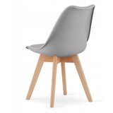  Set kvadratnog stola 80x80 sonoma hrast + 4 sive MARK stolice | shoptok.hr