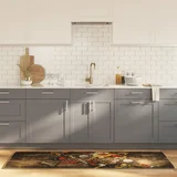 Kuhinjska preproga večbarvna 60x180 cm pralna nedrseča