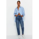 TRENDYOLMILLA ženske pantalone Twoaw24Je00076, Tamno Plava-Plava Cene