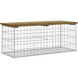 vidaXL Vrtna klop gabion 103x44x42 cm impregnirana borovina, (20804347) | Shoptok.si