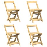 Maison Chic Jedilni stoli - Vzorci stoli 4 kosi Corona voščeno rjava trdna borovina A670, (22032503) | Shoptok.si