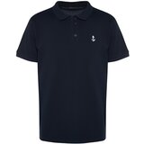 Trendyol Polo T-shirt - Navy blue - Regular fit Cene