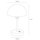 Nordlux LED prigušiva punjiva stolna lampa ELLEN LED/2,8W/3,7V IP44 crna | Eponuda.com