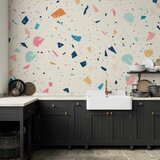  Foto tapeta - Terrazzo with Multicolored Large Elements Cheerful Pattern on a Light Background 450x315 Vodootporna | shoptok.hr