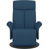  Naslonjač od tkanine s osloncem za noge plavi | shoptok.hr