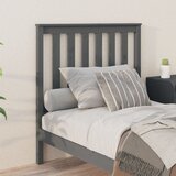  Uzglavlje za krevet sivo 96 x 6 x 101 cm od masivne borovine | shoptok.hr