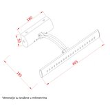 Vesta 17 zidna lampa led 6W 4000K hrom | ePonuda.com