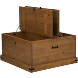 vidaXL Škrinja za pohranu HALDEN 91x91x47 cm puno drvo bor | shoptok.hr