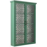 Bloomingville Zelena stenska vitrina iz masivne jelke 81x122x22 cm Hazem – | Shoptok.si