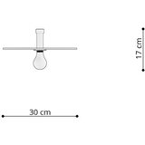  Stenska svetilka / Stropna svetilka SIRKEL 30 črna, (21347616) | Shoptok.si
