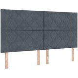 Boxspring krevet s madracem Tamnosiva 180 x 200 cm Baršun | shoptok.hr
